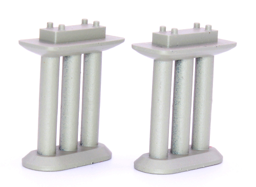 Concrete pillar long single-track, 2 pieces